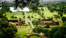Panorama View in Wat Phou, Laos